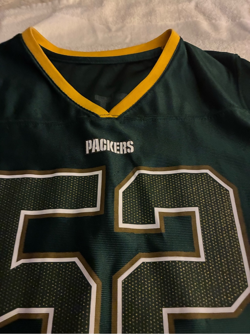 Pre-owned Clay Matthew’s Jersey Packers Green and Gold Kids Jersey-Style Top #52